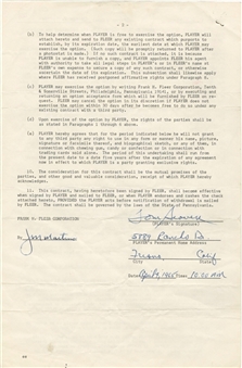1966 Tom Seaver Signed Fleer Contract (PSA/DNA)